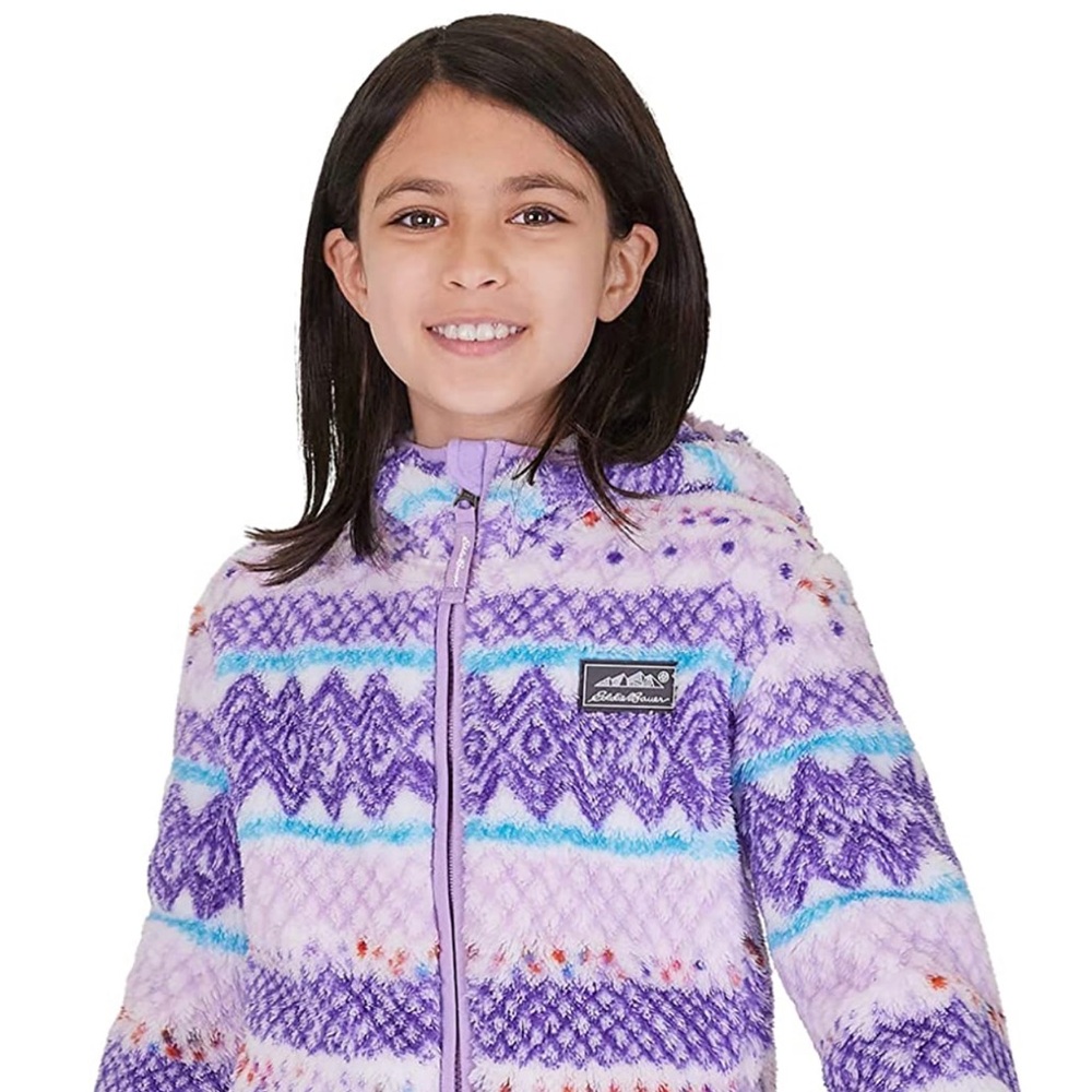 Eddie Bauer Kids Quest Plush Fleece Hooded Jacket (Medium 10/12)